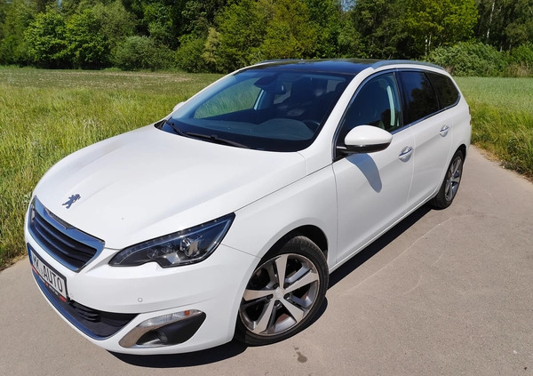 Peugeot 308 cena 38900 przebieg: 210547, rok produkcji 2015 z Szczucin małe 254